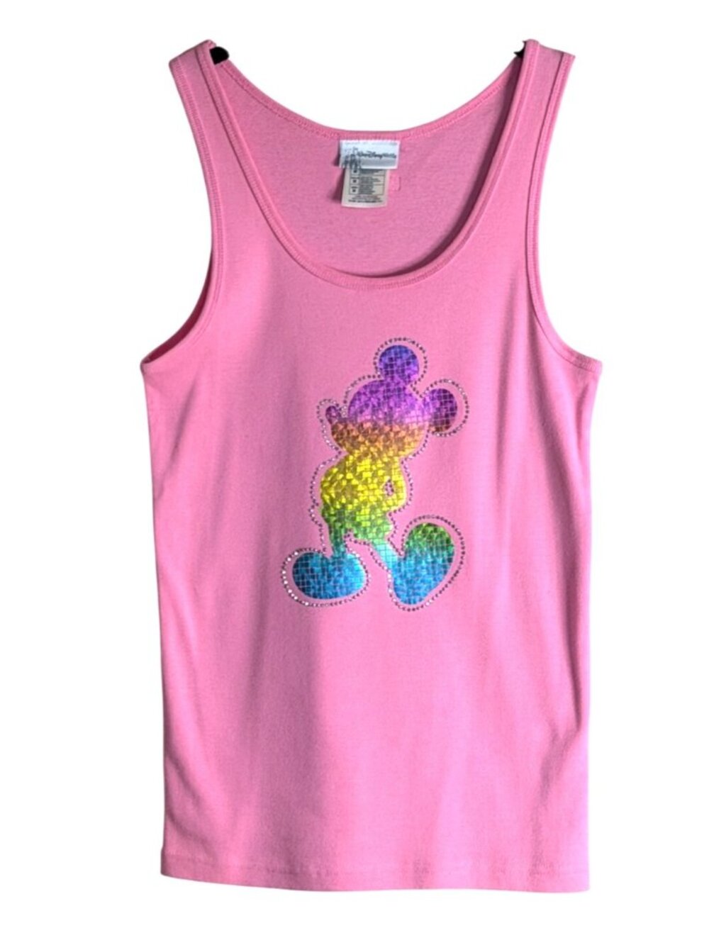 Walt Disney World Womens Mickey Mouse Tank Top Pink Size Medium NWOT - Picture 5 of 5